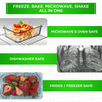 SAVE MODERN Premium Glass Food Storage Containers (4-Piece Set)